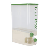 Rice Dispenser Large Capacity Multifunctional Airtight Space Saving Rice Storage Container for Home Green