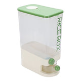 Rice Dispenser Large Capacity Multifunctional Airtight Space Saving Rice Storage Container for Home Green