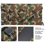 21W 5V Dual USB Port Portable Flexible Folding Waterproof Solar Panel for Mobile Phone Charging