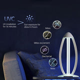 Dual Tube Ultraviolet Light Lamp Remote Control Timing Table Light for Home Hospital UseUS Plug 110V