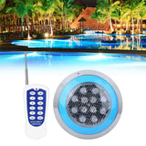 12LED 12W AC12V Swimming Pool Wall Light Remote Control IP68 Underwater Lights Decor