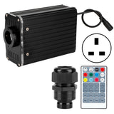 RGBW Fiber Optic Light 19W Remote Control Ceiling Lighting for KTV Bar Decoration 0.75mm x 2mUK Plug 100‑240V In Australia - Darrahopens