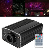 RGBW Fiber Optic Light 19W Remote Control Ceiling Lighting for KTV Bar Decoration 0.75mm x 2mUK Plug 100‑240V
