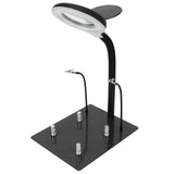 40LED 15X Magnifying Lamp with Adjustable Hose for Jewelery Identification Circuit Board RepairUS 110‑220V
