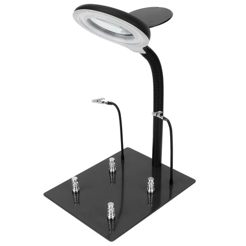 40LED 15X Magnifying Lamp with Adjustable Hose for Jewelery Identification Circuit Board RepairEU 110‑220V In Australia - Darrahopens