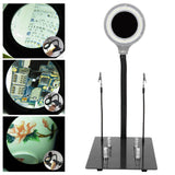 40LED 15X Magnifying Lamp with Adjustable Hose for Jewelery Identification Circuit Board RepairEU 110‑220V