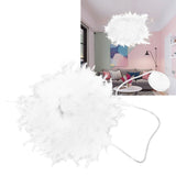 E27 Modern Feather Ceiling Light Pendant Lamp Shade Chandelier Home Bedroom Decor 110-240V