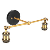 E27 Double Heads Wall Light Retro Style Wrought Iron Decorative Wall Lamp Fixture AC85‑265V In Australia - Darrahopens