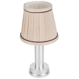 Fabric Desk Light 2-Level Dimming USB LED Table Lamp for Home Office Restaurant Warm Light 5V