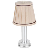 Fabric Desk Light 2-Level Dimming USB LED Table Lamp for Home Office Restaurant Warm Light 5V
