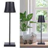 LED Desk Lamp USB Charging Touch Dimming Table Lamps for Bar Living Room Reading Book LightBlack