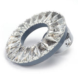 Crystal Wall Lamp 12W Stainless Steel Decorative Lamp for Hotel Corridor Stairway 85-265V White