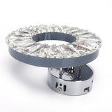 Crystal Wall Lamp 12W Stainless Steel Decorative Lamp for Hotel Corridor Stairway 85-265V White