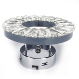 Crystal Wall Lamp 12W Stainless Steel Decorative Lamp for Hotel Corridor Stairway 85-265V White