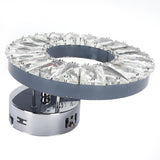 Crystal Wall Lamp 12W Stainless Steel Decorative Lamp for Hotel Corridor Stairway 85-265V White