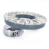 Crystal Wall Lamp 12W Stainless Steel Decorative Lamp for Hotel Corridor Stairway 85-265V White