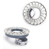 Crystal Wall Lamp 12W Stainless Steel Decorative Lamp for Hotel Corridor Stairway 85-265V White