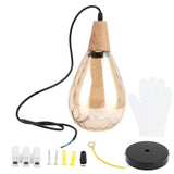 E27 Glass Pendant Light Holder Modern Hanging Light Socket Without Bulb 16cm Living Room Decor 220V