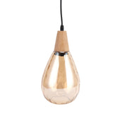 E27 Glass Pendant Light Holder Modern Hanging Light Socket Without Bulb 16cm Living Room Decor 220V