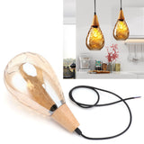 E27 Glass Pendant Light Holder Modern Hanging Light Socket Without Bulb 16cm Living Room Decor 220V