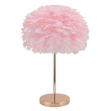 E27 Feather Desk Lamp Stand Modern Table Lamp Holder for Bedroom Beside Wedding Birthday DecorUS Plug 110V In Australia - Darrahopens