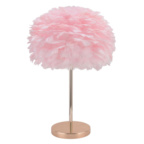E27 Feather Desk Lamp Stand Modern Table Lamp Holder for Bedroom Beside Wedding Birthday DecorUS Plug 110V In Australia - Darrahopens