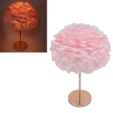 E27 Feather Desk Lamp Stand Modern Table Lamp Holder for Bedroom Beside Wedding Birthday DecorUS Plug 110V