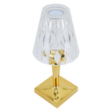 LED Crystal Table Lamp Dimable Desk Lamp USB Charging for Bedroom Decor Warm White Light