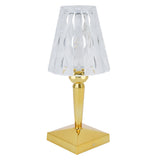 LED Crystal Table Lamp Dimable Desk Lamp USB Charging for Bedroom Decor Warm White Light