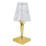 LED Crystal Table Lamp Dimable Desk Lamp USB Charging for Bedroom Decor Warm White Light