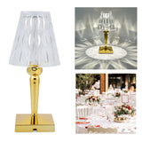 LED Crystal Table Lamp Dimable Desk Lamp USB Charging for Bedroom Decor Warm White Light