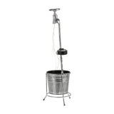 Lawn Lamp Solar Outdoor Waterproof Metal Faucet Durable Light Statue for Courtyard Lawn Balcony