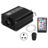 LED Fiber Optic Light 16W/RGBW Ceiling Fiber Optic Light for Car Roof Home DecorationUK Plug 100‑240V In Australia - Darrahopens