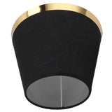 Fabric Lamp Shade European Style Modern Lampshade for E27 Table Lamp Floor Light SuppliesPX125 Black
