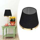 Fabric Lamp Shade European Style Modern Lampshade for E27 Table Lamp Floor Light SuppliesPX125 Black
