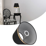 Fabric Lamp Shade European Style Modern Lampshade for E27 Table Lamp Floor Light SuppliesPX125 Black