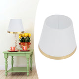 Fabric Lamp Shade European Style Modern Lampshade for E27 Table Lamp Floor Light SuppliesPX129 White