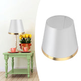 Fabric Lamp Shade European Style Modern Lampshade for E27 Table Lamp Floor Light SuppliesPX148 Gray