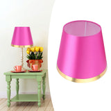 Fabric Lamp Shade European Style Modern Lampshade for E27 Table Lamp Floor Light SuppliesPX131 Rose Red