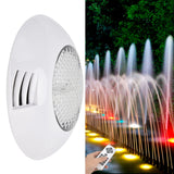LED Simming Pool Light Waterproof Underwater Wall Mounted Light RGB Remote Control Submersible Light AC12V25W-2500LM