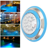 LED Swimming Pool Light Stainless Steel Waterproof Underwater Wall Light for Outdoor AC12V18W‑1800LM