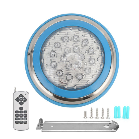 LED Simming Pool Light Underwater Light AC12V RGB HighPower 18Key Remote Control Submersible Light(24W-2400LM ) In Australia - Darrahopens