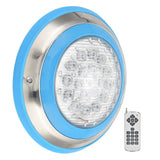 LED Simming Pool Light Underwater Light AC12V RGB HighPower 18Key Remote Control Submersible Light(24W-2400LM )
