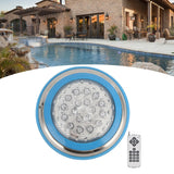LED Simming Pool Light Underwater Light AC12V RGB HighPower 18Key Remote Control Submersible Light(24W-2400LM )