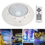 IP68 Waterproof LED Swimming Pool Light Colorful RGB Wall Mounted Underwater Light with Remote Control AC12V(35W 3500LM )