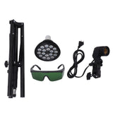 Taning Lamp 460nm Sun Light Skin Tanning Light Adjustable Tripod 54W 100‑240V with Light Bulbs for Face Body US Plug