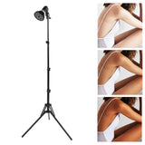 Taning Lamp 460nm Sun Light Skin Tanning Light Adjustable Tripod 54W 100‑240V with Light Bulbs for Face Body EU Plug