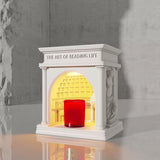 Fragrance Candle Warmer Lamp with Timer Pantheon Electric Dimmable Candle Melter for Christmas House Warming Gifts Bedroom Decor