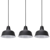 3 PCS Barn Pendant Lamp Holder Adjustable Rope Iron 110‑240V Farmhouse Pendant Light Holder for Home Bars Restaurants