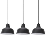 3 PCS Barn Pendant Lamp Holder Adjustable Rope Iron 110‑240V Farmhouse Pendant Light Holder for Home Bars Restaurants
